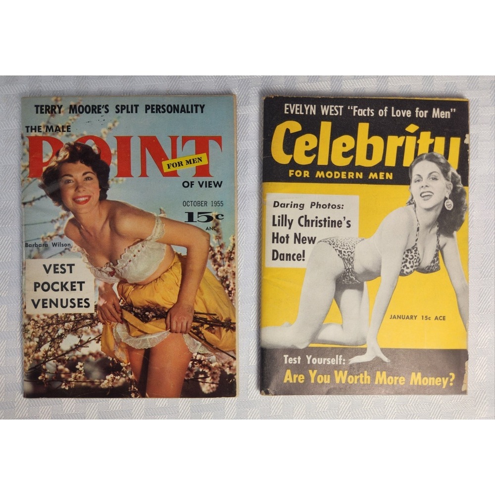 Point Magazine Sept. 1955 & Focus Pocket Men's‎ Magazines